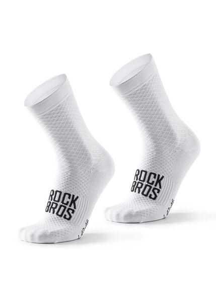Skarpety rowerowe Rockbros. Białe skarpetki damskie ROCKBROS, bez wzorów, z elastanu. Za 51.60 zł.
