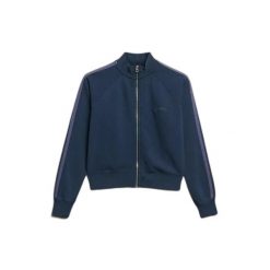 Damska bluza dresowa zapinana na zamek Superdry Essential Logo. Niebieskie bluzy bez kaptura damskie Superdry., m, z dresówki. Za 338.40 zł.
