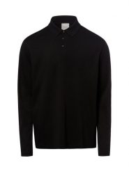Calvin Klein koszulka polo Mężczyźni Bawełna (100%) czarny, L. Czarne koszulki męskie z długim rękawem CALVIN KLEIN, l, z bawełny. Za 229.95 zł.