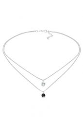 Elli Damska powłoka Choker Crystals Round z 925 sztuk srebra próby 925 szterlingów Naszyjniki 1 ct Damski. Białe naszyjniki damskie Elli, srebrne. Za 248.99 zł.