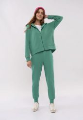 Luźna bluza z kapturem B-TIFFI. Zielone bluzy z kapturem damskie Volcano, m, z bawełny. Za 179.99 zł.