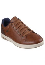 Buty sportowe Sneakersy męskie, Cavell - Sparkman. Brązowe buty sportowe na co dzień męskie Skechers, z materiału, bez zapięcia, trekkingowe. Za 279.99 zł.
