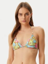 Guess Góra od bikini E5GJ19 KCR12 Niebieski. Niebieskie bikini damskie Guess, z aplikacjami. Za 199.99 zł.