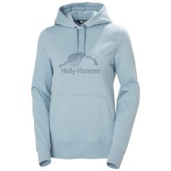 Bluza z kapturem damska Helly Hansen Nord Graphic. Niebieskie bluzy z kapturem damskie Helly Hansen. Za 372.00 zł.