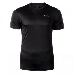 Koszulka męska Hi-tec Sibic. Czarne t-shirty sportowe męskie Hi-tec, m, bez ramiączek, do piłki nożnej. Za 114.00 zł.