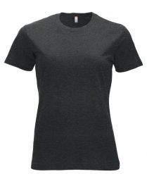 Clique New Classic-T Women Klasyczny T-shirt w nowoczesnym kroju – anthracite. Szare t-shirty damskie CLIQUE, m, bez wzorów, z bawełny, bez kołnierzyka. Za 104.48 zł.
