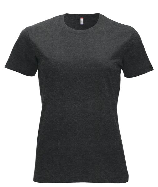 Clique New Classic-T Women Klasyczny T-shirt w nowoczesnym kroju – anthracite. Szare t-shirty damskie CLIQUE, m, bez wzorów, z bawełny, bez kołnierzyka. Za 104.48 zł.