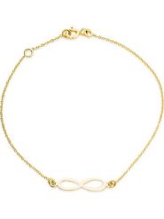 Revoni Złota bransoletka z elementem ozdobnym rozmiar: onesize. Żółte bransoletki damskie Revoni, złote. Za 630.99 zł.