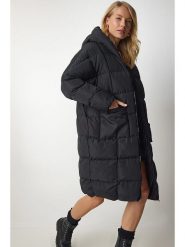 Happiness Istanbul Płaszcz pikowany w kolorze czarnym rozmiar: onesize. Czarne płaszcze damskie Happiness Istanbul, bez wzorów. Za 130.99 zł.