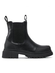 DeeZee Kozaki CS5819-05 Czarny. Czarne kozaki dziewczęce DeeZee, bez wzorów, ze skóry, bez obcasa. Za 149.99 zł.