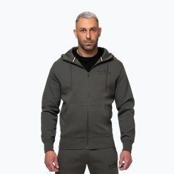 Bluza męska Pitbull Sampson Hooded Zip Sweatshirt. Szare bluzy z kapturem męskie PITBULL, m, z bawełny. Za 309.99 zł.