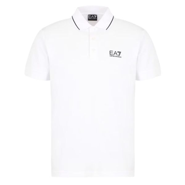Koszulka męska polo t-shirt sportowy Emporio Armani. Białe koszulki polo męskie Emporio Armani, m, bez wzorów, z bawełny, bez ramiączek. Za 229.00 zł.