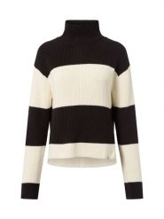 Calvin Klein Jeans Sweter z dzianiny Kobiety Bawełna czarny|biały, L. Białe swetry klasyczne damskie Calvin Klein Jeans, l, z bawełny, bez kołnierzyka. Za 329.95 zł.