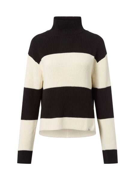 Calvin Klein Jeans Sweter z dzianiny Kobiety Bawełna czarny|biały, L. Białe swetry klasyczne damskie Calvin Klein Jeans, l, z bawełny, bez kołnierzyka. Za 329.95 zł.
