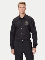 Versace Jeans Couture Koszula 79GALKS2 CN00K Czarny Slim Fit. Czarne koszule męskie Versace Jeans Couture, m, bez wzorów, z bawełny, bez kołnierzyka, bez ramiączek. Za 909.99 zł.