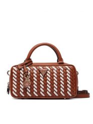 Guess Torebka Kora Mini HWWG97 48760 Brązowy. Brązowe torebki klasyczne damskie Guess, z aplikacjami, ze skóry, bez dodatków. Za 634.99 zł.