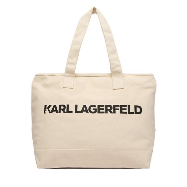 Torebka KARL LAGERFELD. Białe torebki klasyczne damskie Karl Lagerfeld, bez wzorów, bez dodatków. Za 258.99 zł.