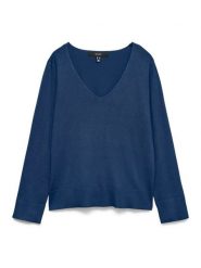 Vero Moda Sweter w kolorze granatowym rozmiar: S. Niebieskie swetry klasyczne damskie Vero Moda, s, bez kołnierzyka. Za 104.95 zł.