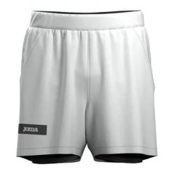 Spodnie do tenisa męskie Joma Challenge. Białe szorty męskie Joma, bez wzorów, z materiału. Za 206.00 zł.