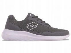 Buty Sportowe Lotto Connect Unisex Lekkie Siateczka. Szare buty sportowe na co dzień damskie Lotto, bez wzorów, z materiału, trekkingowe. Za 149.00 zł.