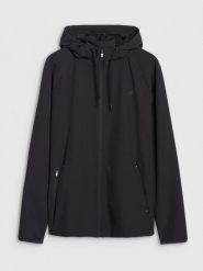 4F Bluza treningowa regular szybkoschnąca męska - czarna XXL. Czarne bluzy sportowe męskie 4f, bez wzorów, z dzianiny, sportowe, bez kołnierzyka, bez ramiączek. W wyprzedaży za 229.99 zł.
