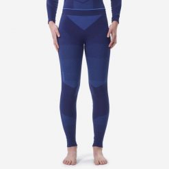 Legginsy termoaktywne do narciarstwa biegowego damskie Inovik 900. Niebieskie bielizna termoaktywna damska INOVIK, l, bez wzorów, z elastanu. Za 119.99 zł.