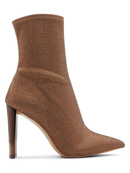 Aldo Botki w kolorze jasnobrązowym na obcasie rozmiar: 38. Brązowe botki damskie Aldo, eleganckie, bez obcasa, na obcasie, bez zapięcia. Za 217.99 zł.