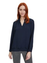 Betty Barclay Bluzka w kolorze granatowym rozmiar: 38. Niebieskie bluzki damskie Betty Barclay, bez wzorów, bez kołnierzyka, bez ramiączek. Za 61.46 zł.