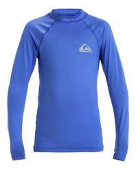 Koszulka surfingowa z długim rękawem dla Chłopców EVERYDAY UPF 50. Niebieskie koszulki męskie z długim rękawem Quiksilver, z elastanu. Za 139.99 zł.
