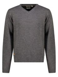 Geographical Norway Sweter "Froste" w kolorze szarym rozmiar: XXL. Szare swetry męskie Geographical Norway, xxl, bez wzorów, bez kołnierzyka. Za 100.28 zł.