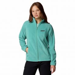 Bluza polarowa damska Columbia Benton Springs Full Zip rozpinana. Niebieskie bluzy bez kaptura damskie Columbia, z polaru. Za 175.99 zł.