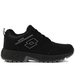 Buty męskie sportowe Lotto EVEDAL – lekkie i wygodne sneakersy do chodzenia na c. Czarne buty sportowe na co dzień męskie Lotto, z materiału, bez zapięcia, trekkingowe. Za 138.00 zł.