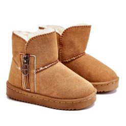 Dziecięce Wsuwane Ocieplane Botki Śniegowce Camel Catellie brązowe. Brązowe botki dziewczęce bez wzorów, bez ramiączek. Za 161.70 zł.