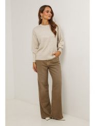 Soft Cashmere Sweter w kolorze beżowym rozmiar: 38/40. Brązowe swetry klasyczne damskie Soft Cashmere, bez kołnierzyka. Za 121.99 zł.