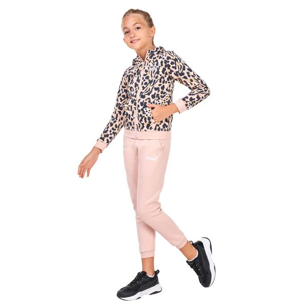 Spodnie Do Joggingu Dla Dziewczynki Alpha. Czerwone spodnie materiałowe damskie Puma, bez wzorów, z bawełny. Za 251.99 zł.