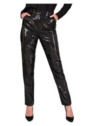 Widmann Spodnie kostiumowe "Party Fashion" w kolorze czarnym rozmiar: L. Czarne spodnie materiałowe damskie Widmann, bez wzorów. Za 130.81 zł.