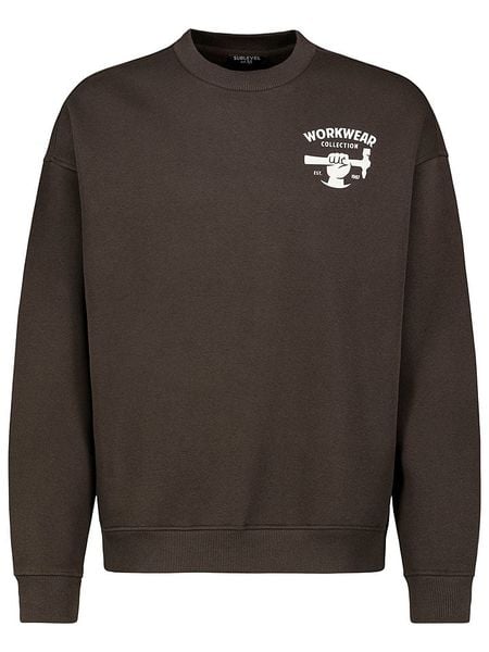 Sublevel Bluza w kolorze ciemnobrązowym rozmiar: S. Brązowe bluzy bez kaptura męskie Sublevel, s. Za 87.19 zł.