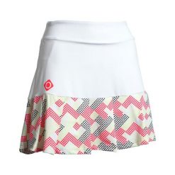 Spódnica Cantal, elegancja i wygoda dla graczy w padla – doskonała wydajność i s. Białe spódniczki damskie IZAS, s, bez wzorów, sportowe, sportowe. Za 204.30 zł.