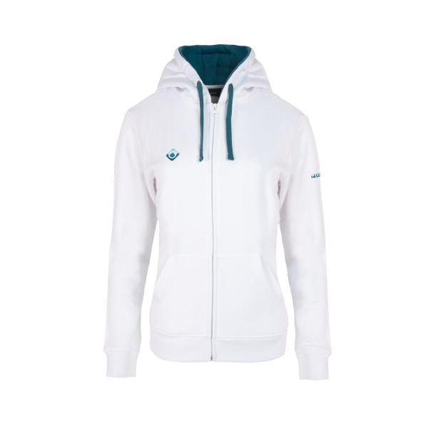 Podstawowa bluza bawełniana z zamkiem błyskawicznym dla kobiet RODHES JACKET W I. Białe bluzy bez kaptura damskie IZAS, xl, z bawełny. Za 204.30 zł.