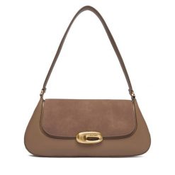 Torebka Calvin Klein. Brązowe torebki klasyczne damskie CALVIN KLEIN, bez wzorów, bez dodatków. Za 529.99 zł.