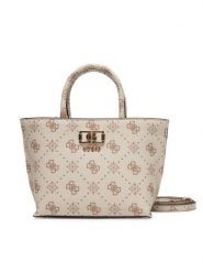 Guess Torebka Emelie Logo Mini HWGP99 28750 Écru. Torebki klasyczne damskie Guess, z aplikacjami, ze skóry, bez dodatków. Za 659.99 zł.