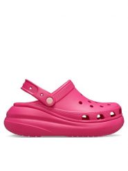 Crocs Klapki Crush Clog 207521 Różowy. Czerwone klapki damskie Crocs, bez wzorów, z tworzywa sztucznego, bez obcasa. Za 229.99 zł.