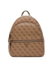Guess Plecak Manhattan II HWSG71 18330 Brązowy. Brązowe plecaki damskie Guess, z aplikacjami, ze skóry. Za 479.99 zł.