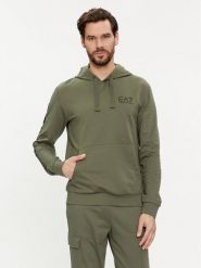 EA7 Emporio Armani Bluza 8NPM18 PJ05Z 1846 Zielony Regular Fit. Zielone bluzy bez kaptura męskie EA7 Emporio Armani, m, z bawełny. Za 259.99 zł.