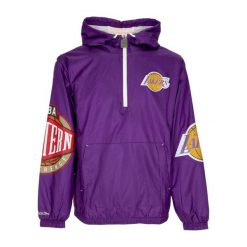 Kurtka wodoodporna Los Angeles Lakers Team OG 2.0. Fioletowe kurtki męskie Mitchell & Ness, m, bez wzorów, z nylonu, bez kaptura. Za 518.00 zł.