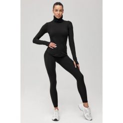 Damska bielizna termoaktywna z golfem Rough Radical Powder. Czarna bielizna termoaktywna damska ROUGH RADICAL, bez wzorów. Za 229.00 zł.