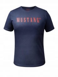 Koszulka Męska Mustang Sportowa Bawełniana. Niebieskie t-shirty sportowe męskie Mustang, l, z bawełny, bez ramiączek. Za 69.00 zł.
