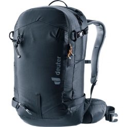 Plecak skiturowy Deuter Freerider 30 - black/black. Czarne plecaki męskie Deuter, bez wzorów, z materiału. Za 785.39 zł.