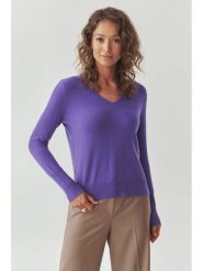 TATUUM Wełniany sweter "Roni" w kolorze fioletowym rozmiar: XL. Różowe swetry klasyczne damskie Tatuum, xl, z wełny, bez kołnierzyka. Za 204.96 zł.