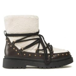 Botki DeeZee. Brązowe botki damskie DeeZee, bez obcasa, na płaskiej podeszwie, bez zapięcia. Za 199.99 zł.